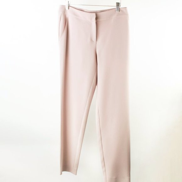St. John Blush Crepe Tapered Trousers - Picture 1 of 8